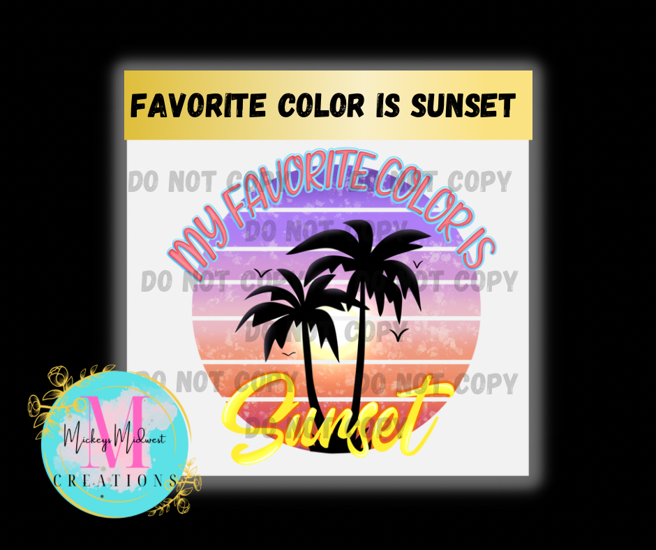 Favorite Color is Sunset